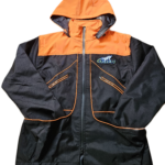 Veste de conducteur Orange et Noir - manches et capuche amovibles