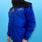 Veste de conducteur noir et bleu - manches et capuches amovibles