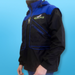 Veste de conducteur bleu et noir - manches et capuches amovibles