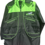Veste de conducteur Vert fluo et noir - manches et capuche amovibles